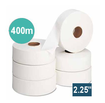 400M PURE Standard JUMBO Toilet Rolls 2.25-inch (6 rolls)