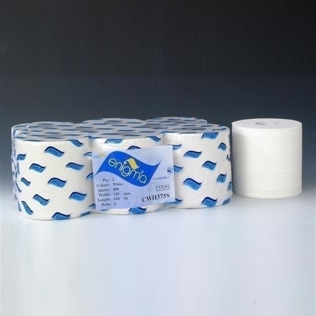 Pallet Embossed White 2ply Centrefeed 150m - 6 rolls x 60