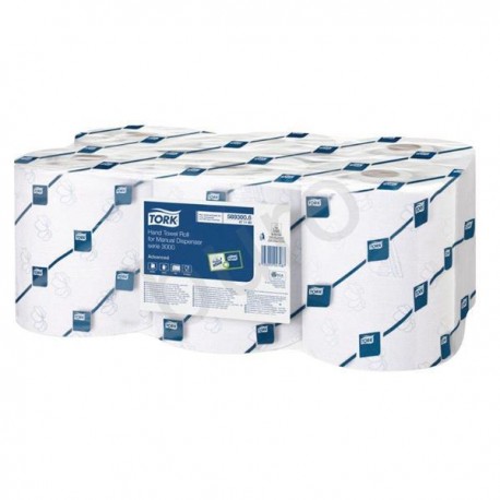 6 x Lotus Professional Series 3000 Roll Towel - white, 2ply (152m x 20cm)