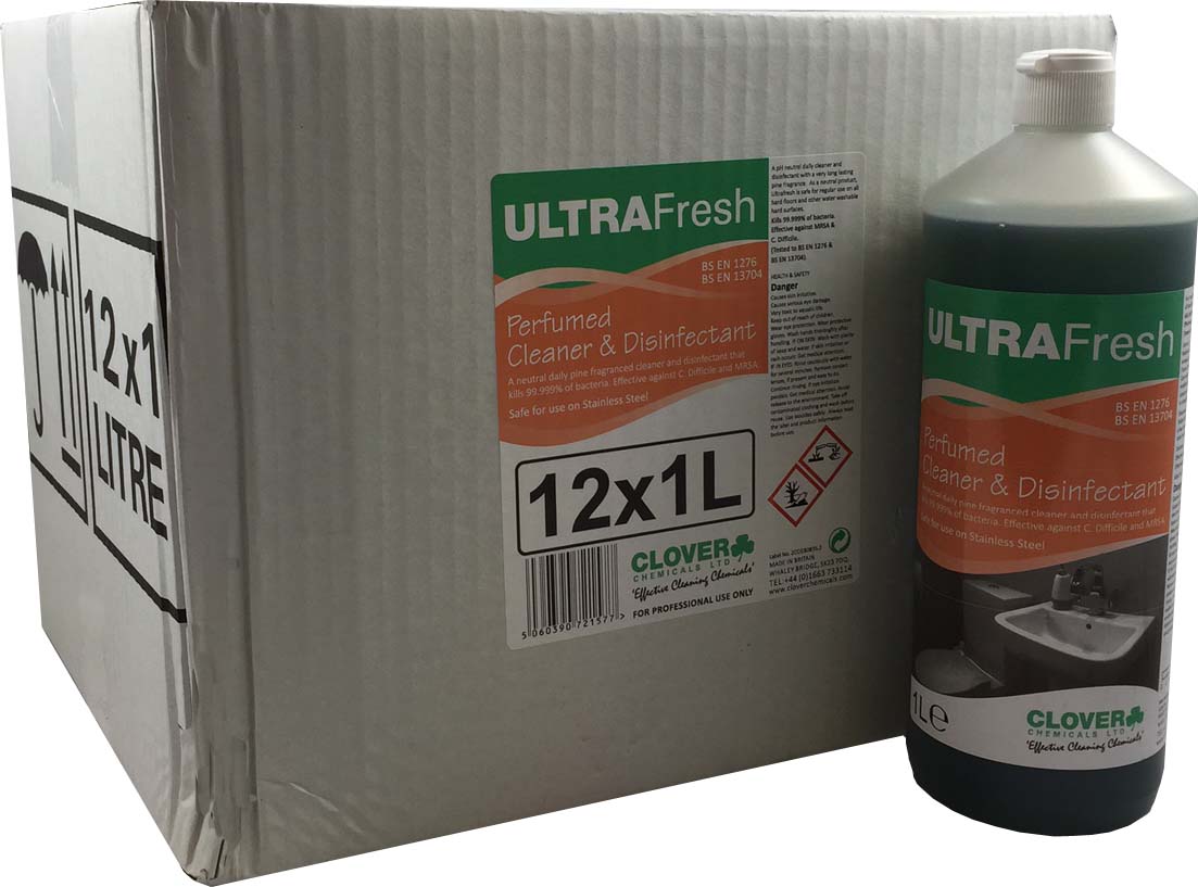 Ultrafresh Fragrant Cleaner Disinfectant 12x1litre (case)