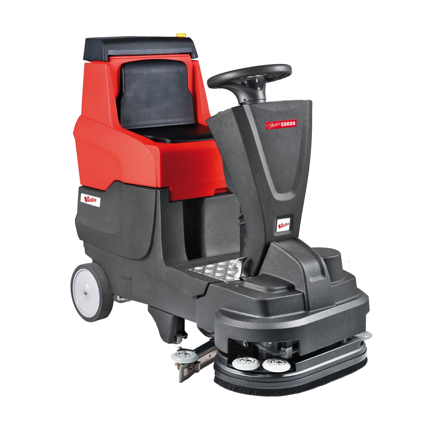 Victor-SDR-80-Compact-Ride-On-Scrubber-Dryer-80litre